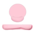 Ergonomiskt stöd till tangentbord + musmatta, rosa