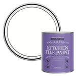 Rust-Oleum White Water-Resistant Kitchen Tile Paint in Gloss Finish - Chalk White 750ml