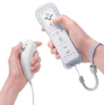 Télécommande Sans Fil Et Nunchuk + Housse En Silicone Pour Nintendo Wii Et Wii U