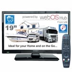 19" Smart TV (webOS from LG) HD  12V 24V 240V Freeview & SAT Tuner, Magic Remote