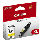 Canon Bläckpatron, PIXMA 551XL Y, 6446B001, ChromaLife100+, gul, singelförpackning, hög kapacitet