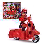 Bandai - Miraculous - Scooter Miraculous Switch'n go + Poupée incluse Ladybug Lucky Charm 26cm - Pack Scooter Miraculous et Poupée Ladybug avec Casque - Format Yo-Yo - Jouet Enfant 4 ans et + - P50668