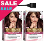 L'Oreal Excellence 4.15 Frosted Cool Brown Permanent Hair Color 2 pcs