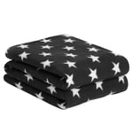 Stars Throw Over Bed Warm Soft Blanket Sofa