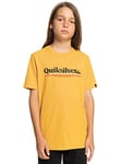 Quiksilver Garçon Between The Lines Yth T shirt, Bright Gold, 8 ans EU