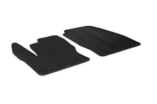 Gummimattor lampliga for Ford Tourneo Connect Cargo 2014 TDesign 2delad monteringsklammor