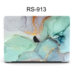 Convient pour étui de protection pour ordinateur portable Apple AirPro housse de protection pour macbook couleur marbre boîtier d'ordinateur-RS-913- 2019Pro16 (A2141)