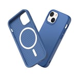 RhinoShield Coque Compatible avec [iPhone 13 Mini] | SolidSuit Compatible avec Magsafe - Coque Fine avec Technologie d'absorption des Chocs et Finition Premium Matte - Bleu Cobalt