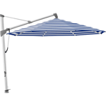 Glatz, Sombrano S+ frihängande parasoll 350 cm anodizerad alu  Kat.5 602 Blue Stripe