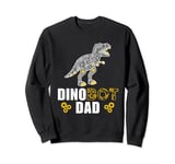 Robotics Dad, DinoBot Dinosaur Robot T Rex Robotics Sweatshirt