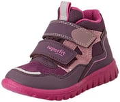 Superfit Baby Girl's Sport7 Mini Sneaker, Purple Pink 8500, 4 UK Child