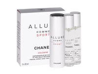 Chanel Allure Homme Sport EDC Refillable 20 ml + EDC Refillable 2 x 20 ml (man)