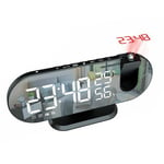 LED Digital Alarm Clock Bedroom Electric Alarm Clock with Projection FM8690