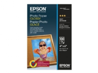 Epson - Blank - 102 x 152 mm - 200 g/m² - 100 ark fotopapper - för EcoTank ET-2850, 2851, 2856, 4850 EcoTank Photo ET-8500 EcoTank Pro ET-5800