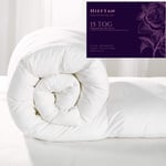 Hollowfiber Duvet Quilt Bedding 4.5 10.5 13.5 15 Tog Single Double & King Sizes (Tog 15, Single)
