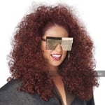 California Costumes Burgundy 3/4 Curly Fall Wig Women's Halloween Costume 70940