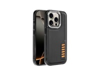 Cool Iphone 16 Pro Milano Case, Black Leatherette/Raised Edges/Wireless Charging 8434847076034