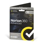 NortonLifeLock NORTON 360 ADVANCED 1 USER 10 DEVICE 1MO :: 21434362  (Software >