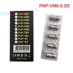 5 st/kartong Voopoo PNP Coil VM1/VM3/VM5/R1/M2 Atomizer ersättning PNP-VM5-0.2Ω PNP-VM5-0.2Ω