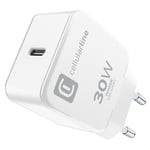 Cellularline The One - USB-C Power Delivery 30W väggladdare (vit)