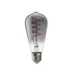 Airam Filament LED-Edison valonlähde savu, himmennettävä, spiraali e27, 5w