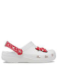 Crocs White/red Disney Minnie Mouse Cls Clg, White, Size 5 Younger