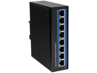Logilink Industrial Gigabit Ethernet Switch, 8-Port 10/100/1000 Mbps