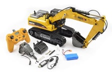 Huina RC Diecast Metal Excavator V4 -Smoke/Sound/Lights/23 Channel!