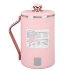 (Pink EU Plug 220V)Electric Kettle Stew Cup Multifunctional Fast Heating Inte HG