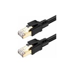 Cables Ethernet Cable Cat 8 Ethernet, lan RJ45 Cable Réseau sftp Vitesse 40 Gbps / 2000Mhz (30M)