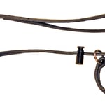 Utställningskoppel Läder Svart 160cm