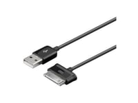 Techly 1,2M Usb - Samsung 30-P, Sort, Usb A, Samsung 30-Pin, 1,2 M, Hanstik, Hanstik