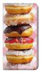 Innovedesire Fancy Sweet Donuts Etui Flip Housse Cuir pour Motorola Moto X4