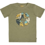 Fjällräven Kids Forest Findings T-shirt (Beige (LIGHT OLIVE/622) 110 cm)
