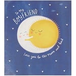 Moon Design Boyfriend Valentines Day Card