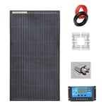 Solcellspaket 100 W Monocrystalline för båt & husbil, komplett  kit
