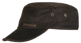 Stetson army cap co/pes  - dark brown  - M - Naturkompaniet