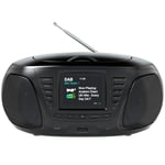 Azatom Zenith Z4 DAB/DAB+ CD player - FM Radio - Bluetooth - Stereo Speaker System - Clock - USB charger - USB player (Black)