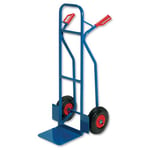 RelX Warehouse Hand Trolley Sturdy Capacity 180kg Foot Size W476xL510mm Blue Ref HT2502 [796568]