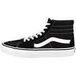 Vans SK8-Hi Canvas Unisex-Adult Hi-Top Sneaker, Black/Black, 3 UK ((35 EU))