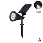 4/7led Solar Spot Lights Wall Outdoor Garden Yard Path Security A White 4led