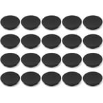 Cyclingcolors - 20x cache trou bouchon plastique 6,4mm (1/4) noir protection trou meuble mur cloison
