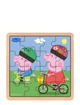 Peppa Pig - Wooden Puzzle - Bikeride Patterned Barbo Toys