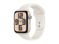 Apple Watch Se (Gps) - 2A Generation - 40 Mm - Stjärnljusaluminium - Smart Klocka Med Sportband - Fluoroelastomer - Starlight - Bandstorlek: S/M - 32 Gb - Wi-Fi 4, Bluetooth - 26.4 G