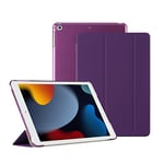 HUEZOE Étui pour iPad 9,7" 2018/2017 – Étui de Protection Ultra Fin, Support Pliable, Smart Cover pour iPad 6e/5e génération, Violet