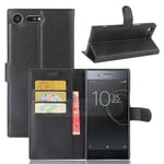 Sony XZ Premium PU Wallet Case Black