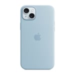Apple iPhone 15 Plus silikonskal MagSafe, ljusblå
