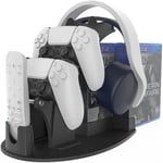 Support De Stockage Ps5 Pour Ps5 Playstation 5 Support De Stockage Ps5 Support D'¿¿Tag¿¿Re Jeux Casque Manette Soft Rack Bd Disque Dur Support Ps5/Ps4/Nintendo Switch/Xbox One Noir