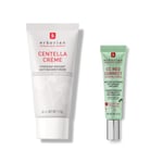 Erborian - Lot de 2 poduits : 1 Crème Teintée Anti-Rougeur CC Red Correct + 1 Centella Crème avec Centella Asiatica et Acide Hyaluronique - Blanc - Cosmétique Coréen