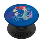 PopSockets Disney The Little Mermaid Ariel and Flounder Sea Watercolor PopSockets PopGrip: Swappable Grip for Phones & Tablets